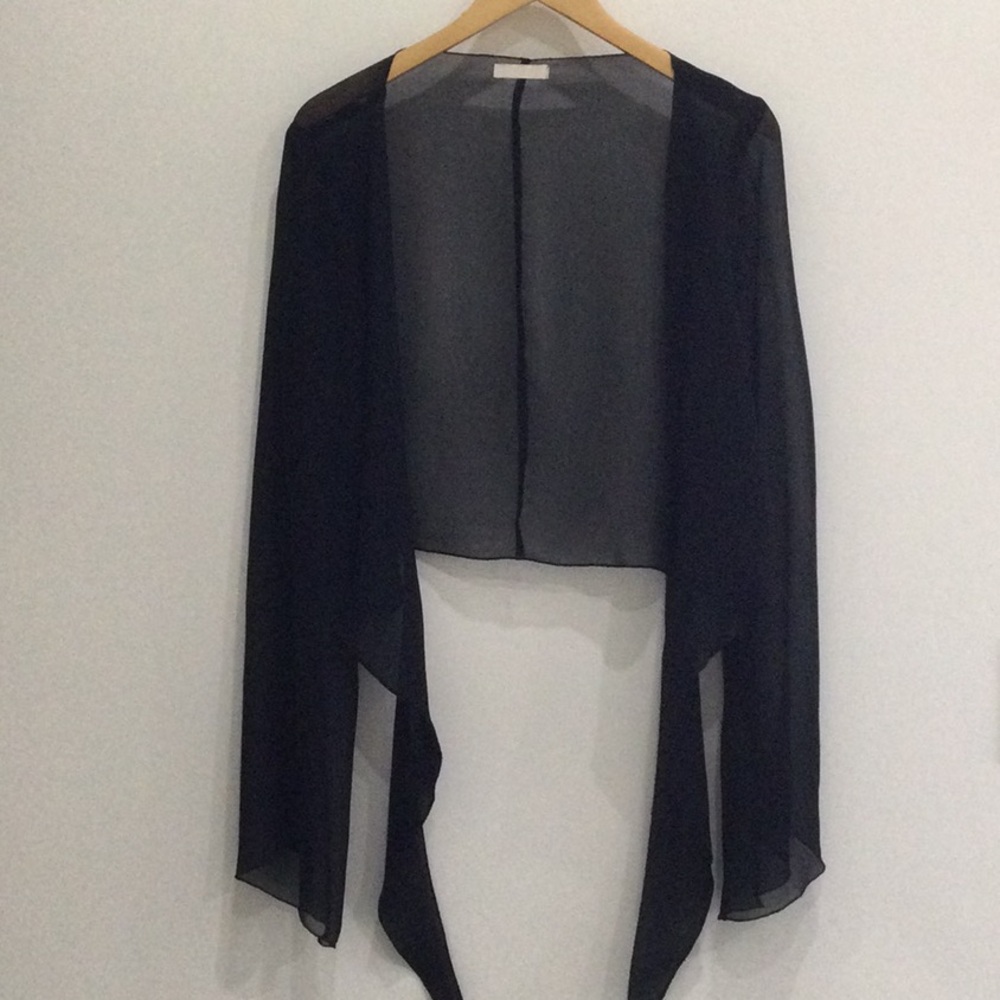 H&M sheer black top
